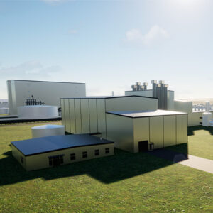 Rendering of TerraPower’s Natrium power plant Rendering of TerraPower’s Natrium power plant