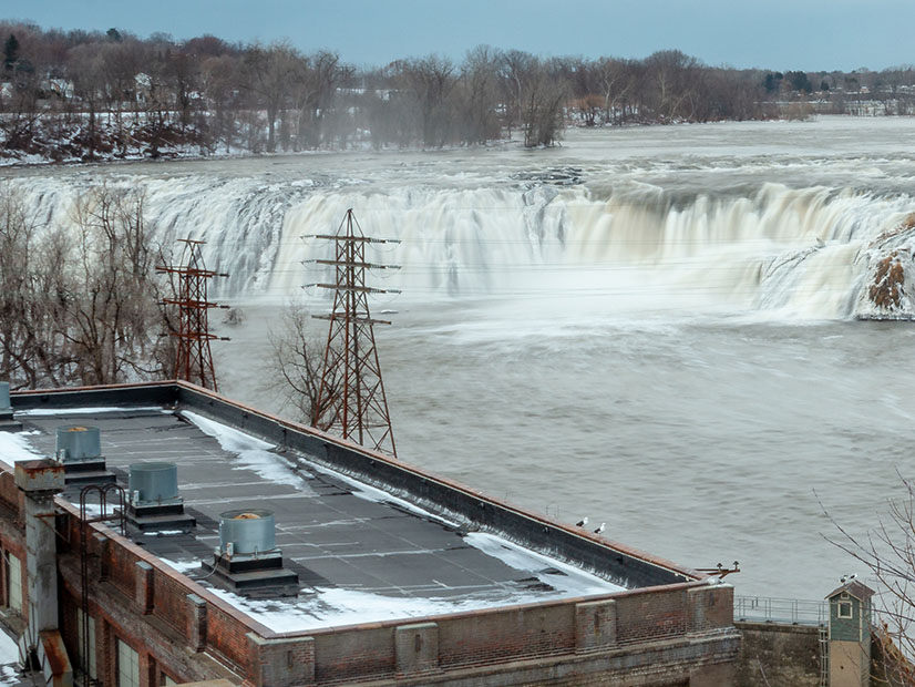 Cohoes Falls on the Mohawk River in Cohoes, N.Y. Cohoes Falls on the Mohawk River in Cohoes, N.Y.