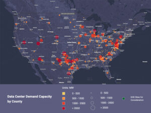 A National Laboratory of the Rockies data viewer maps the location and size of planned U.S. data centers circa December 2025. A National Laboratory of the Rockies data viewer maps the location and size of planned U.S. data centers circa December 2025.
