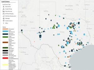 Proposed and actual large loads in Texas Proposed and actual large loads in Texas