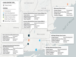 Data center projects under development in ISO-NE Data center projects under development in ISO-NE