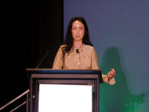 FERC Chair Laura Swett addresses the Energy Bar Association's Annual Meeting in Washington on April 15. FERC Chair Laura Swett addresses the Energy Bar Association's Annual Meeting in Washington on April 15.