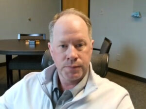 SC Chair Todd Bennett, of AECI, addresses committee members at their monthly meeting April 15. SC Chair Todd Bennett, of AECI, addresses committee members at their monthly meeting April 15.